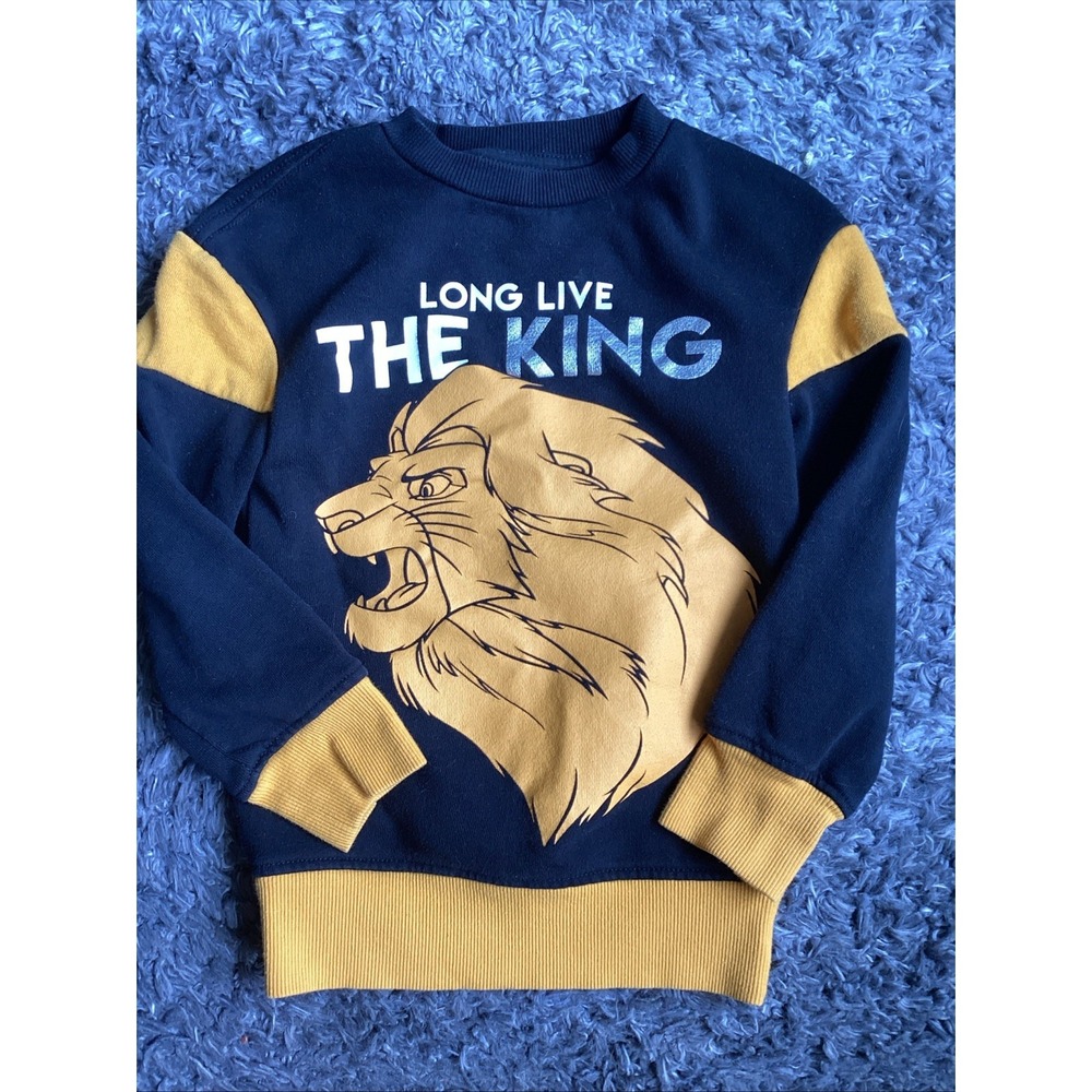 DISNEY LION KING KIDS PULLOVER XS PREOWNED